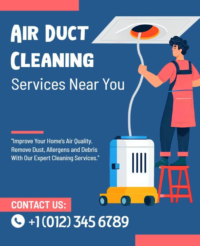 Air Duct Cleaning Services Advertising Flyer Template