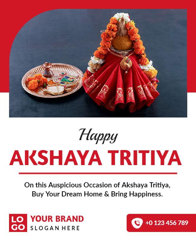 Akshaya Tritiya Celebration Event Flyer Template