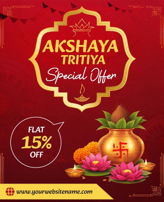 Akshaya Tritiya Special Offer Poster Template