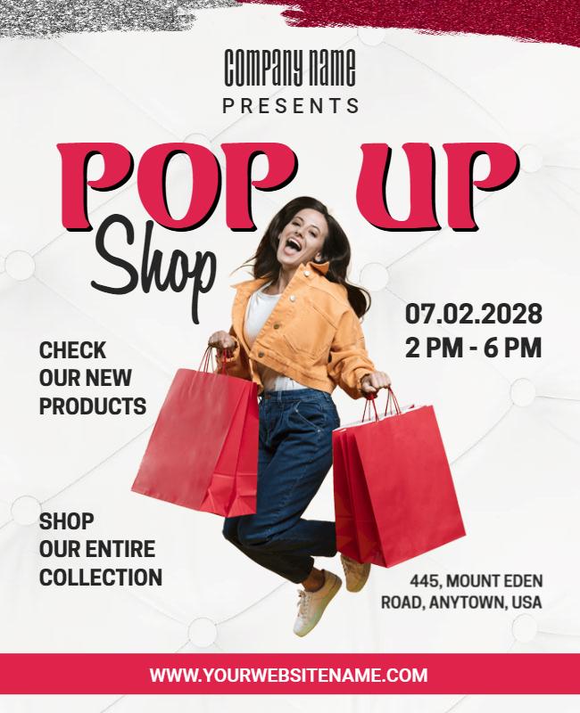 Alabaster Pop Up Shop Fashion Flyer Template