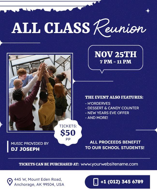 All Class Reunion Event Flyer Template