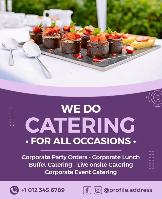 All Occasions Catering Services Flyer Template