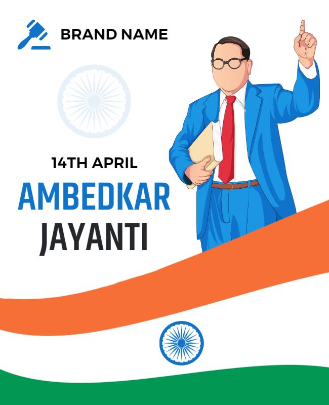 Cultural Celebration of Ambedkar Jayanti Flyer Template