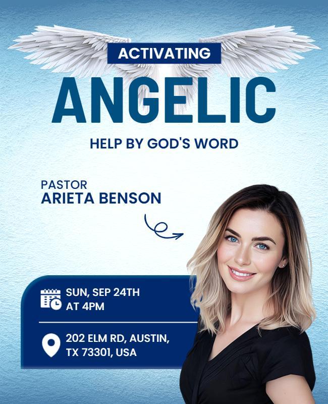 Angelic Blessings Workshop Flyer Template