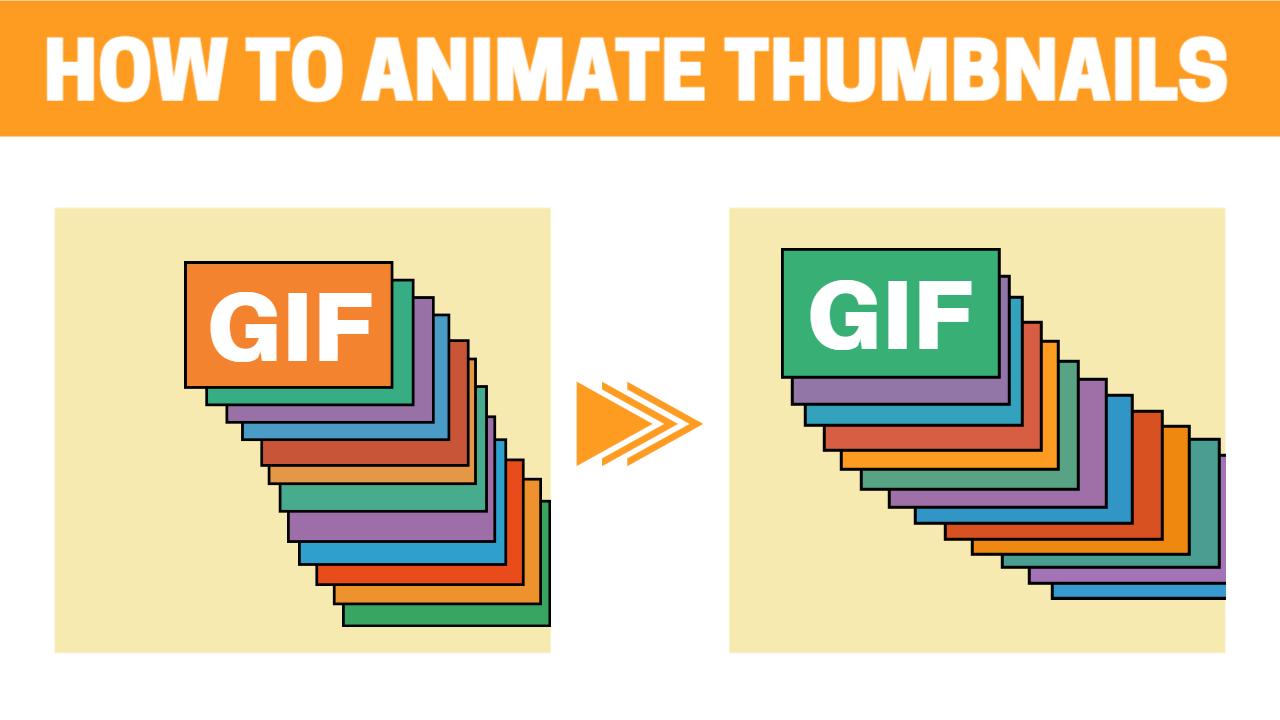 Animated GIF Creation Tutorial Trending YouTube Thumbnail Template