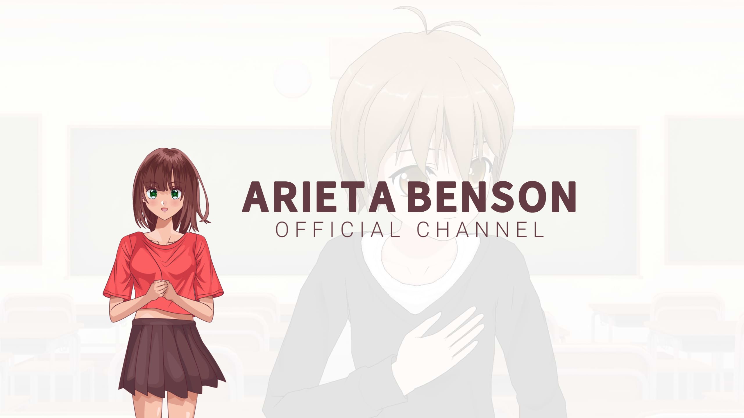 Anime Character Design for YouTube Official Channel Banner Template