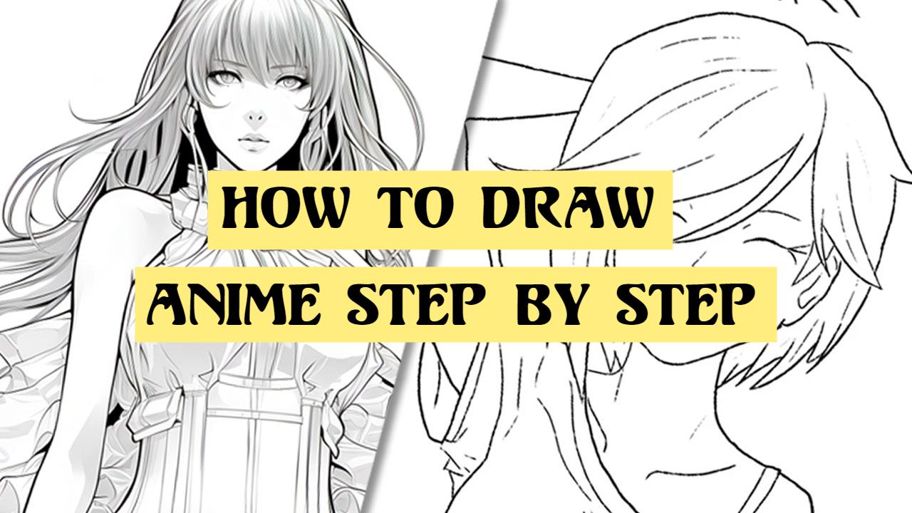 Anime Drawing Tutorial Step by Step YouTube Thumbnail Template