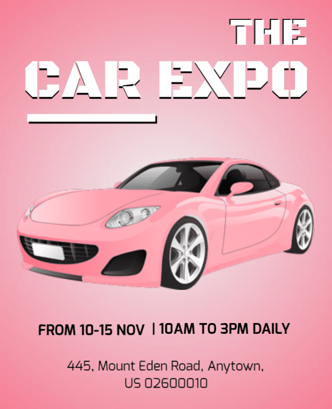 Annual Car Expo Event Flyer Template