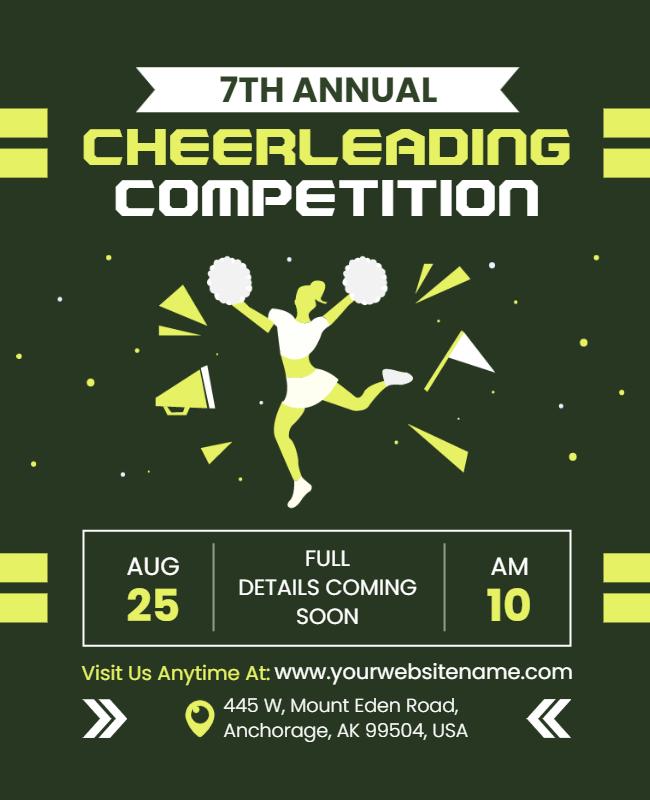 Annual Cheerleading Competition Event Flyer Template