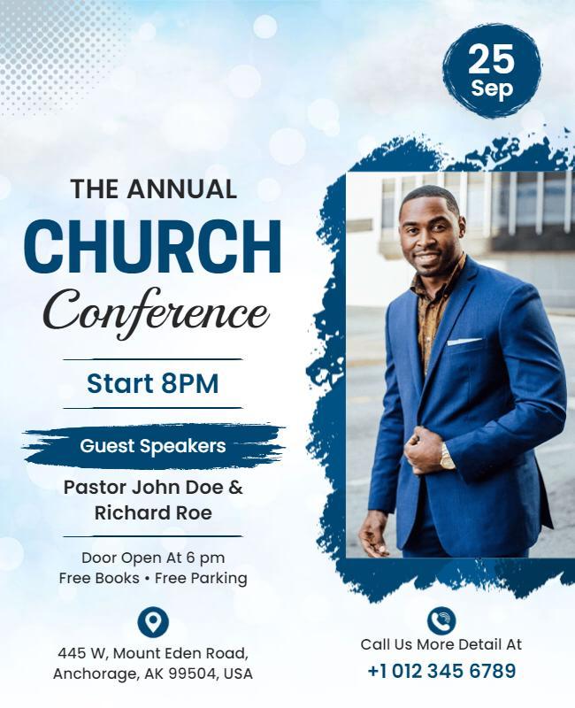 Annual Church Conference Event Flyer Template