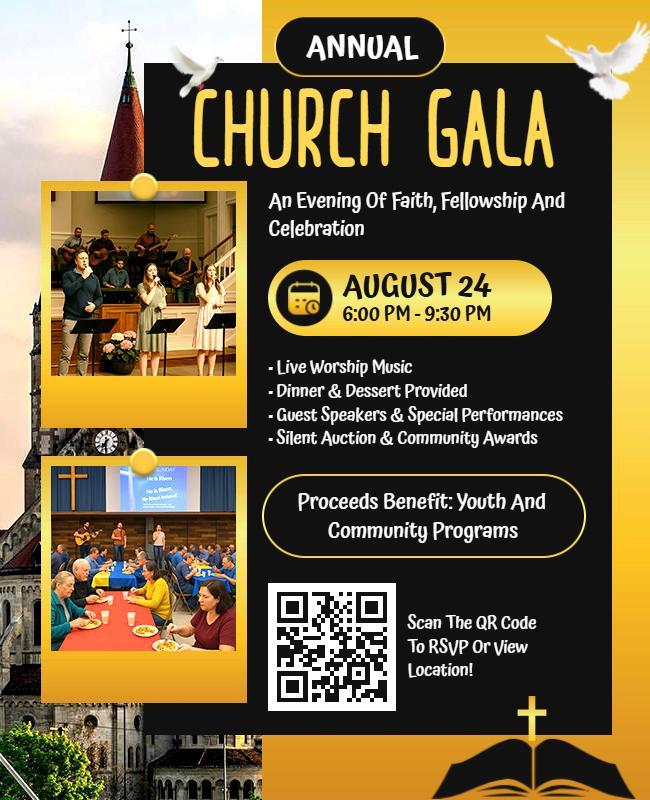 Annual Church Gala Event Flyer Template