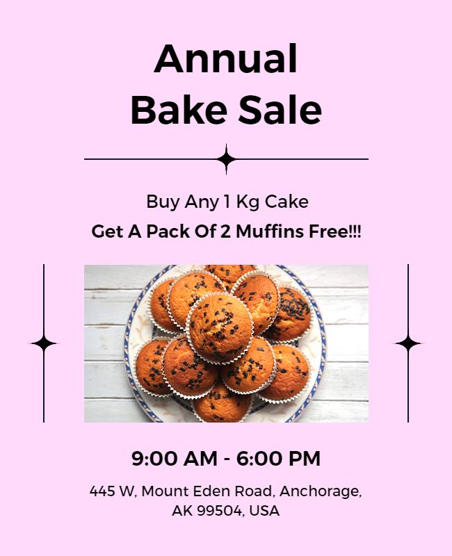 Annual Community Bake Sale Flyer Template