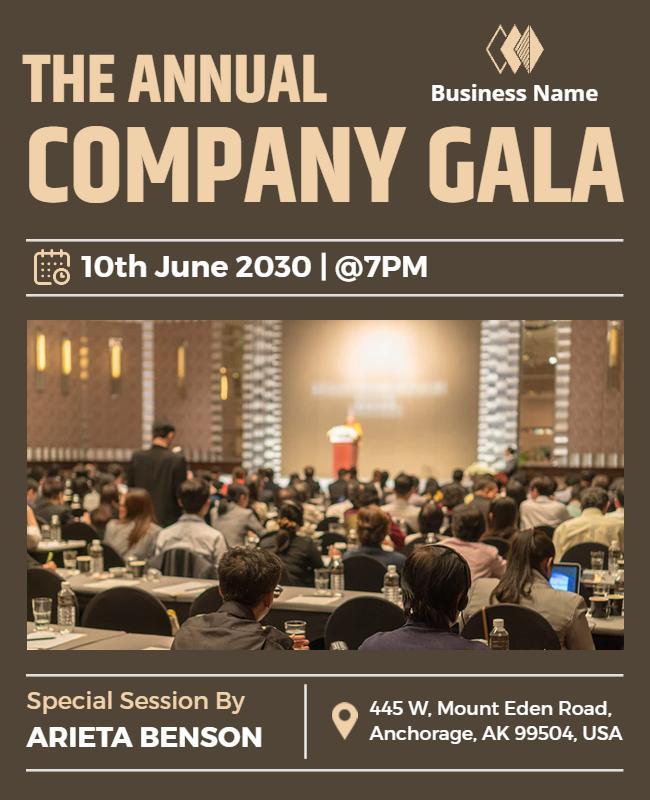 Annual Company Gala Event Flyer Template