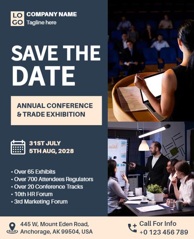 Annual Conference and Trade Exhibition Flyer Template