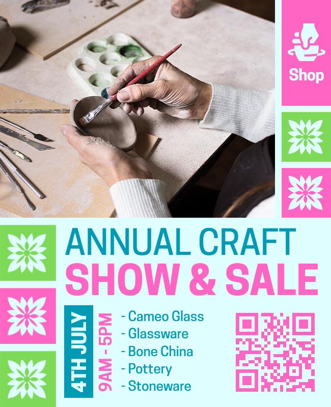 Annual Craft Show and Sale Event Flyer Template