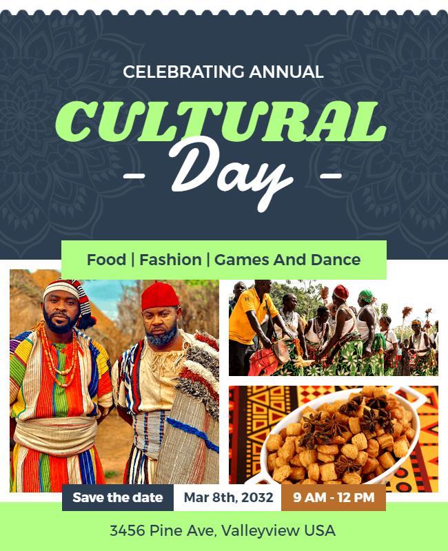 Annual Cultural Celebration Flyer Template