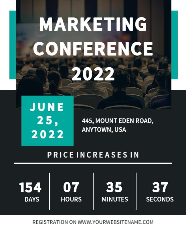 Annual Marketing Conference Event Flyer Template