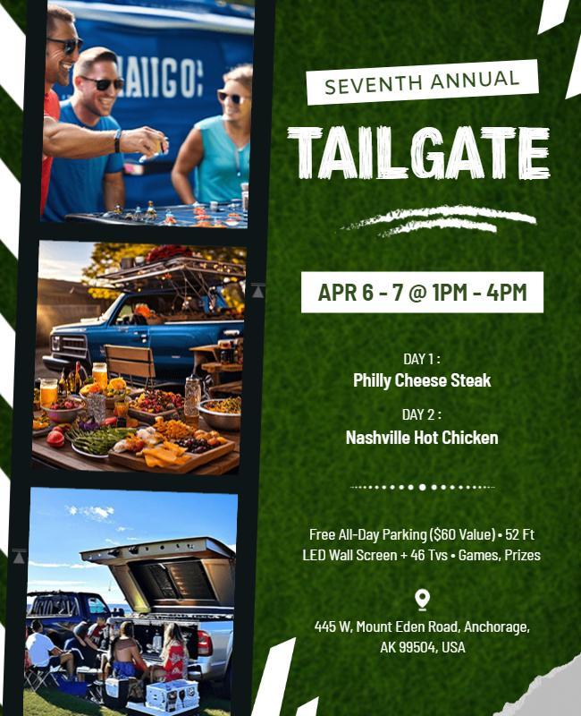 Annual Tailgate Picnic Event Flyer Template