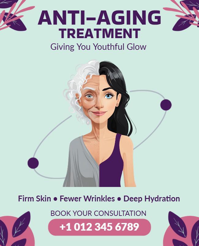 Anti-Aging Treatment Consultation Flyer Template