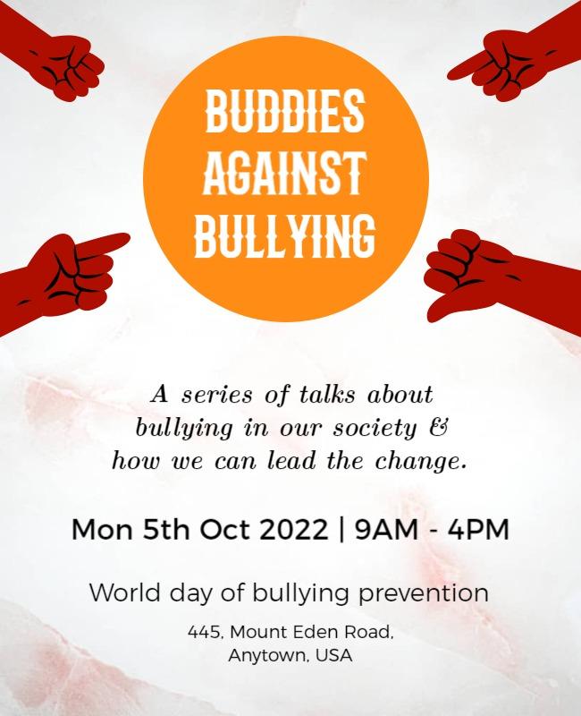 Anti Bullying Awareness Event Flyer Template