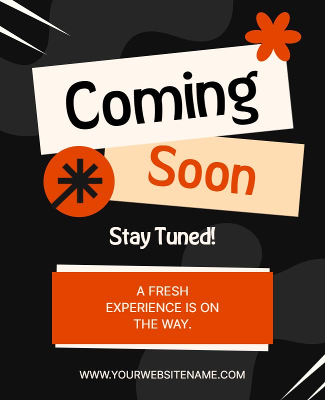 Anticipate New Event Coming Soon Poster Template