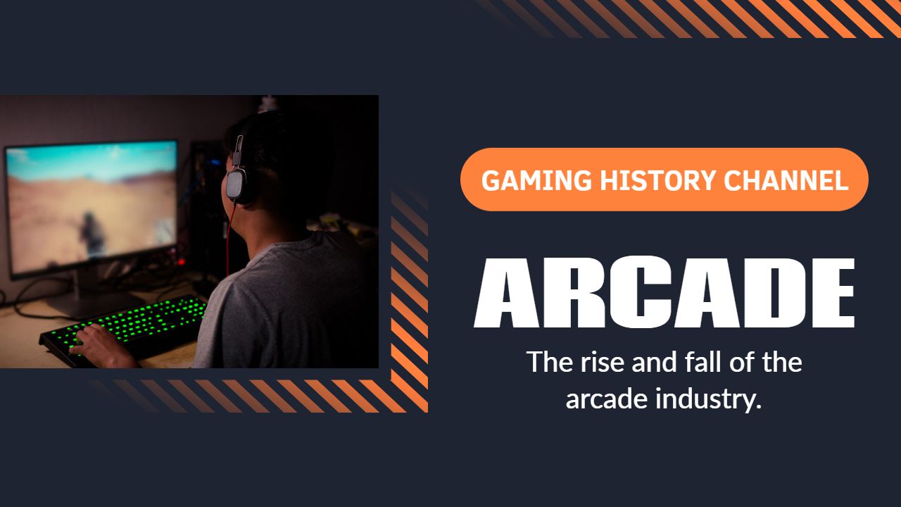Arcade Gaming History Evolution YouTube Thumbnail Template