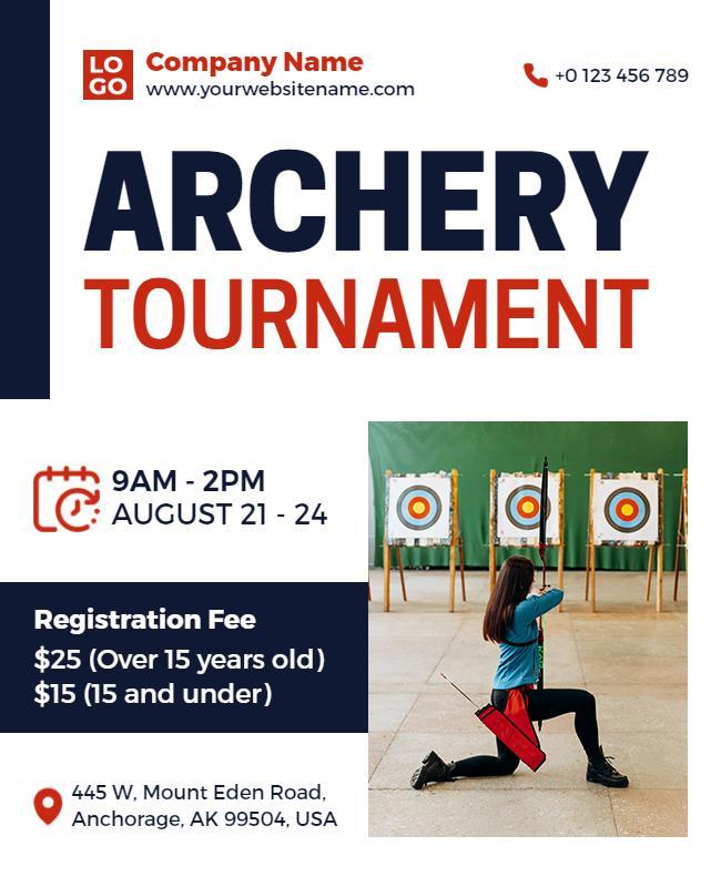 Archery Tournament Event Flyer Template