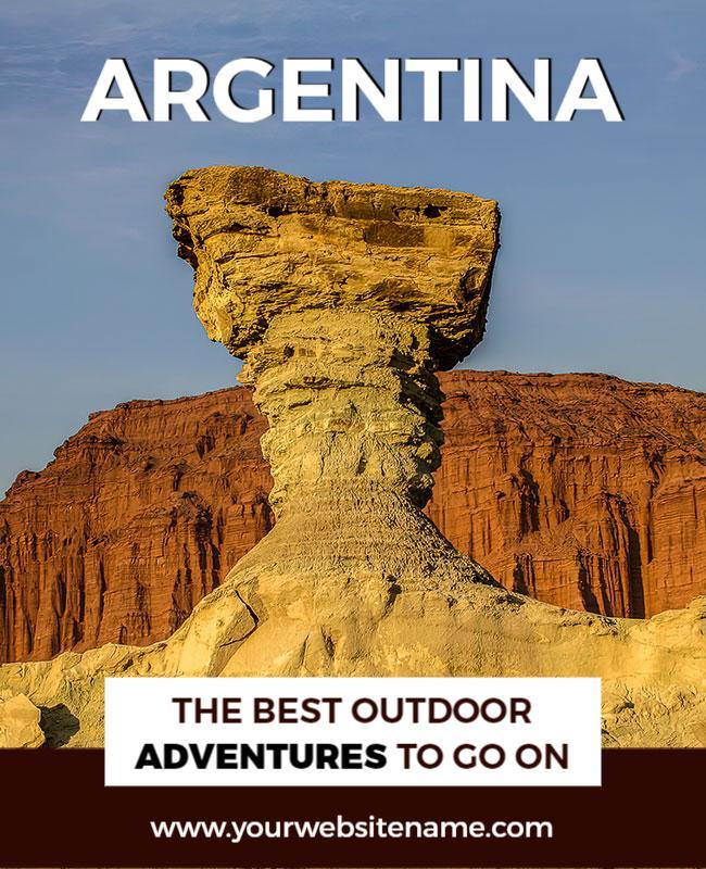 Argentina Adventure Tourism Promotion Flyer Template