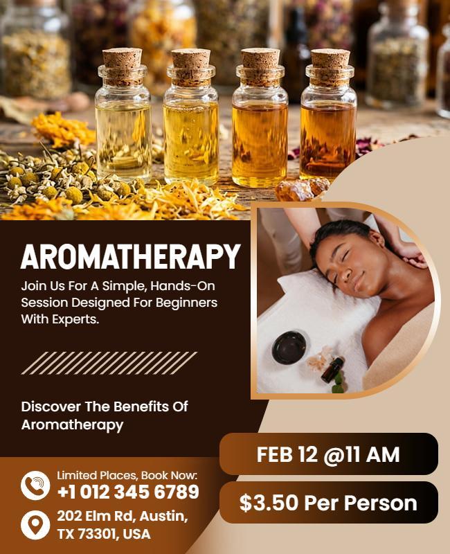 Aromatherapy Workshop Flyer Template