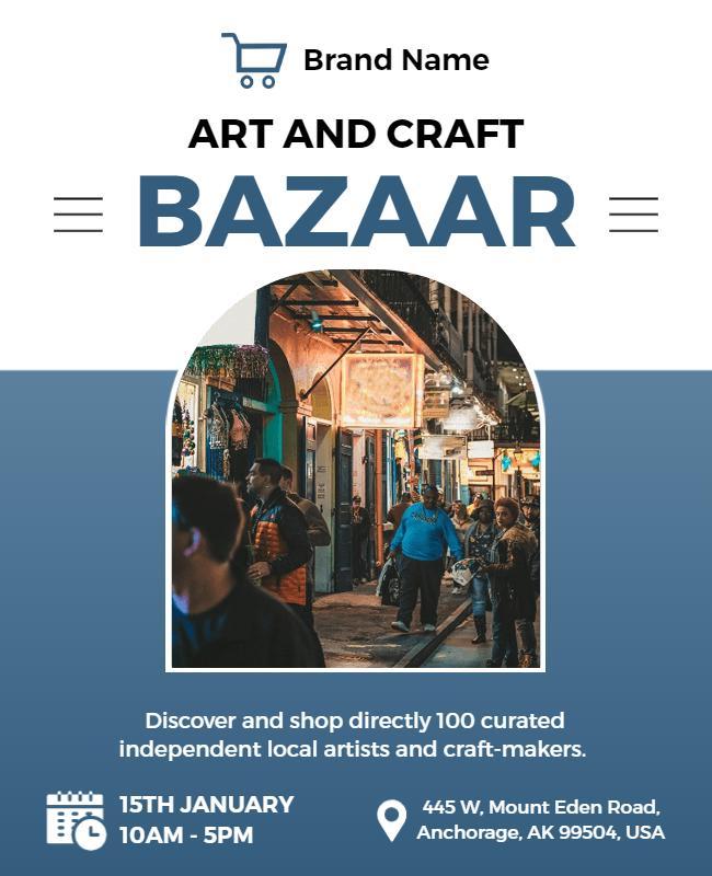 Art and Craft Bazaar Event Flyer Template