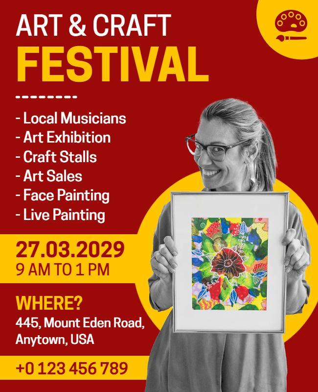 Art and Craft Festival Event Flyer Template