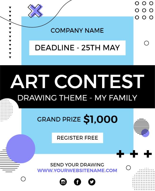 Art Contest Flyer Template