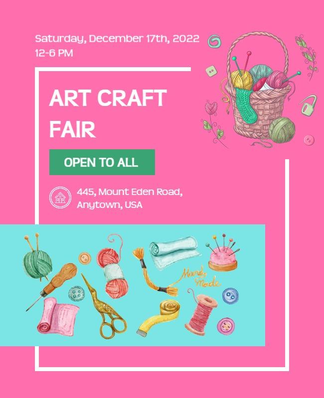 Art Craft Fair Event Flyer Template