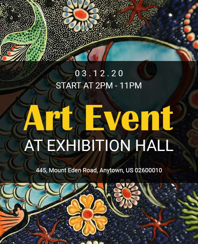 Art Exhibition at Local Venue Flyer Template