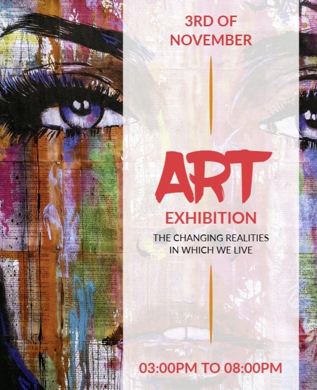 Art Exhibition Opening Reception Flyer Template