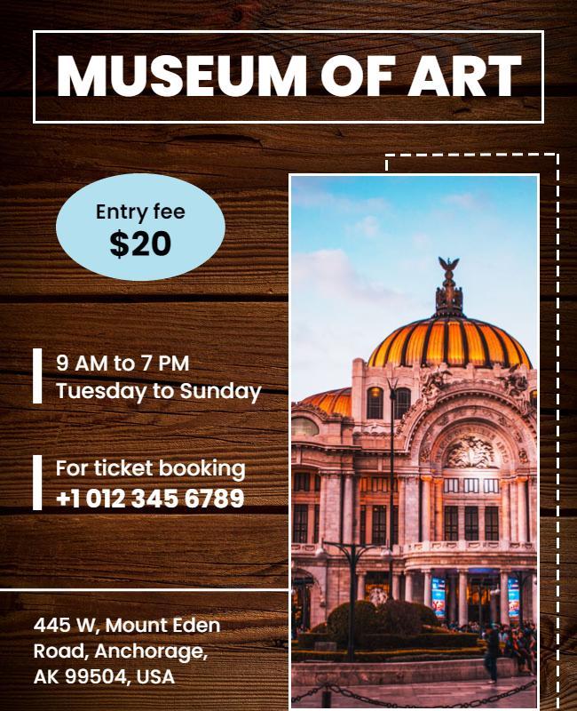 Art Museum Exhibition Flyer Template