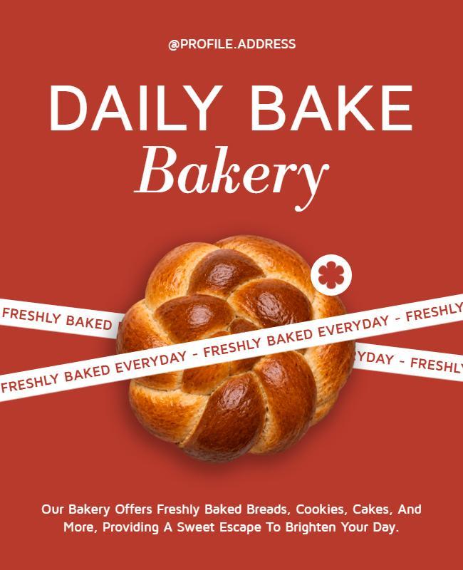 Artisan Bakery Delicious Bread Poster Template
