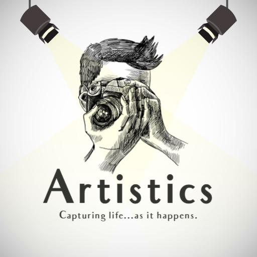 Artistic Black and White Illustration Emphasizing Photography Logo Template