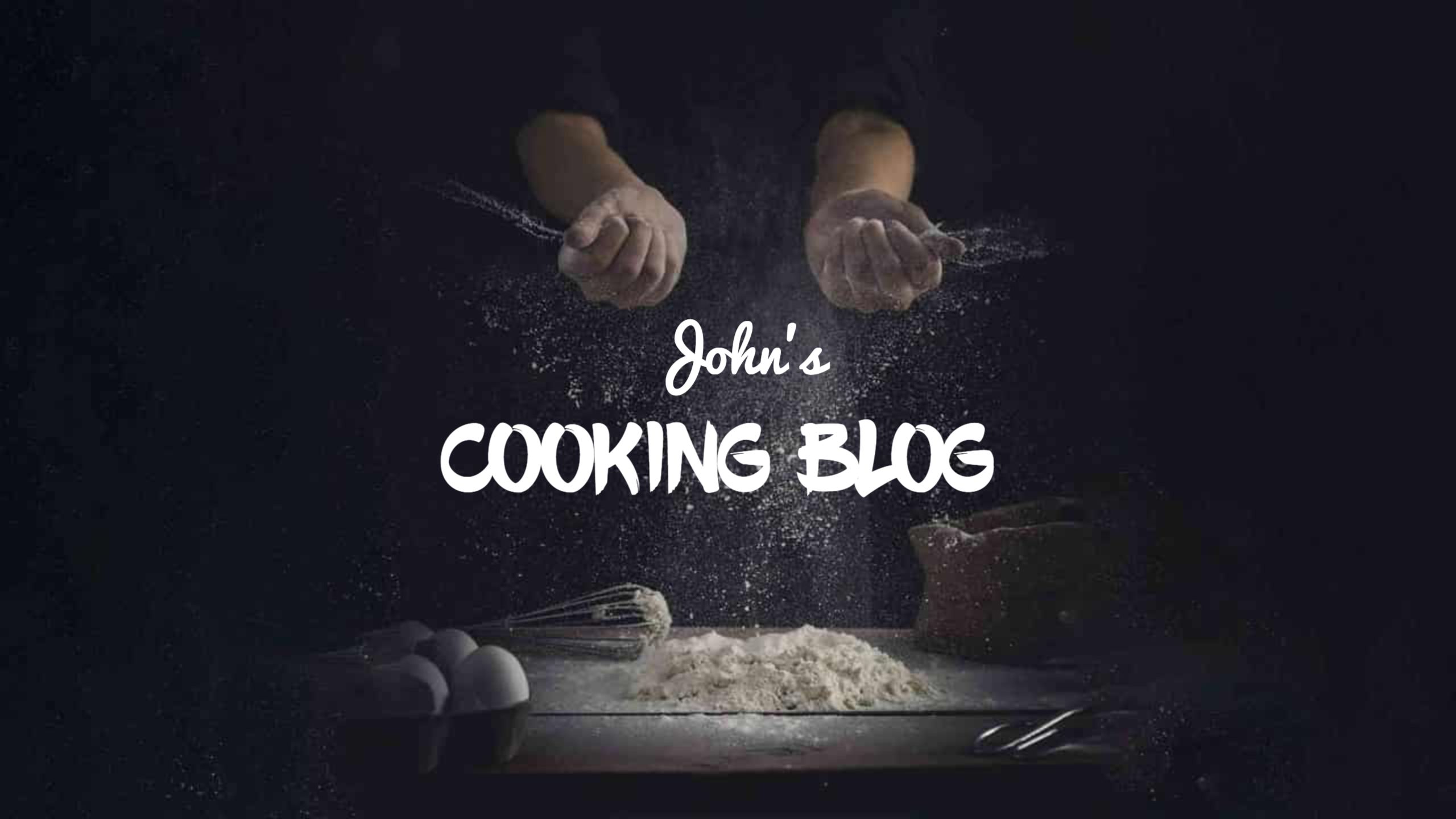 Artistic Dark Kitchen Scene Featuring Cooking Blog YouTube Banner Template