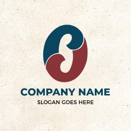 Artistic O Letter Design in Vibrant Color Combination Logo Template