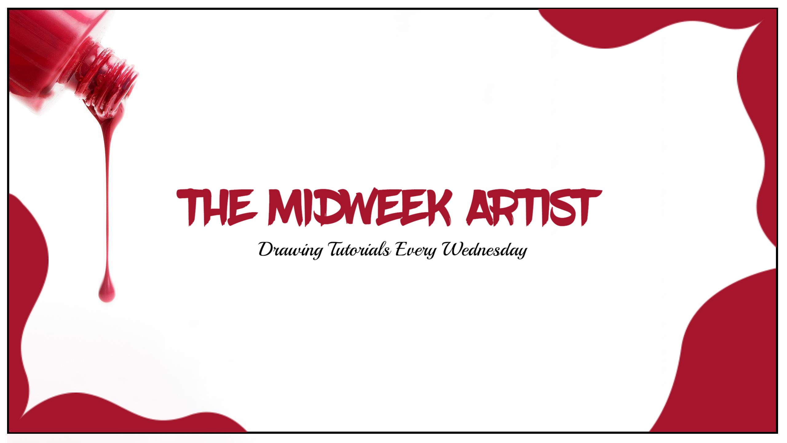 Artistic Red and White Design for YouTube Channel Banner Template