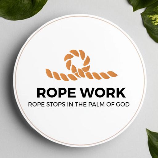 Artistic Rope Design Symbolizing Craftsmanship in Rope Work Logo Template