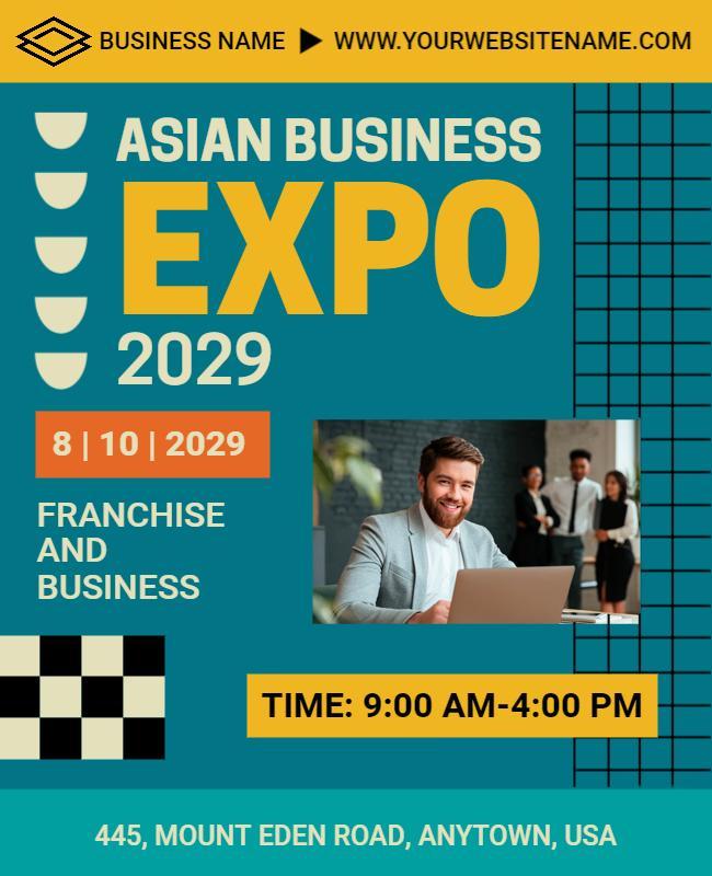 Asian Business Expo Event Flyer Template