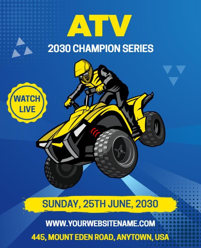 Atv Championship Series Event Flyer Template