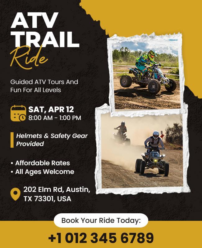 ATV Trail Ride Event Flyer Template