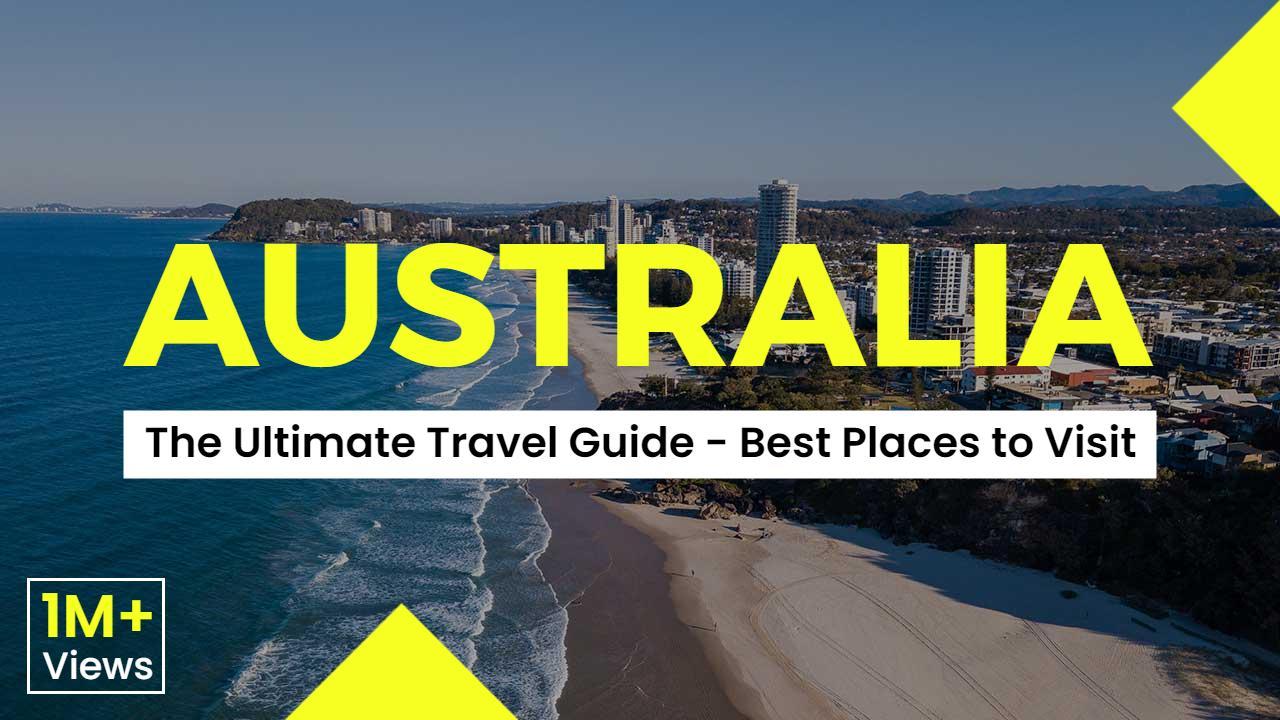 Australia Beach Exploring Travel YouTube Thumbnail Template