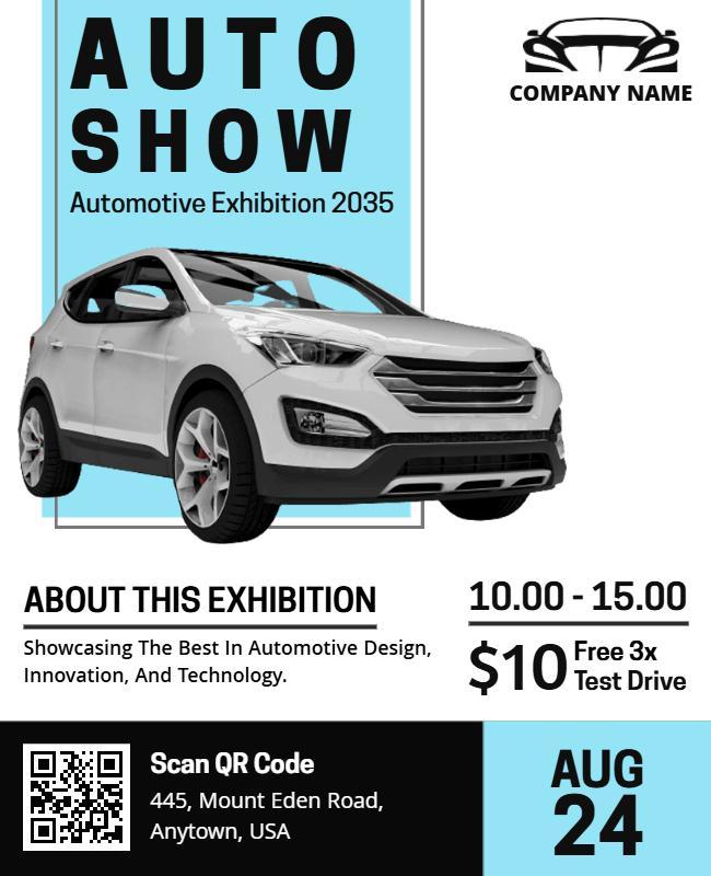 Automotive Exhibition Event Flyer Template