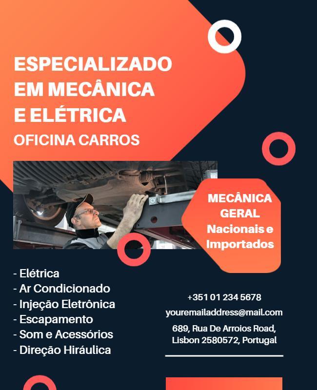 Automotive Mechanical and Electrical Services Flyer Template