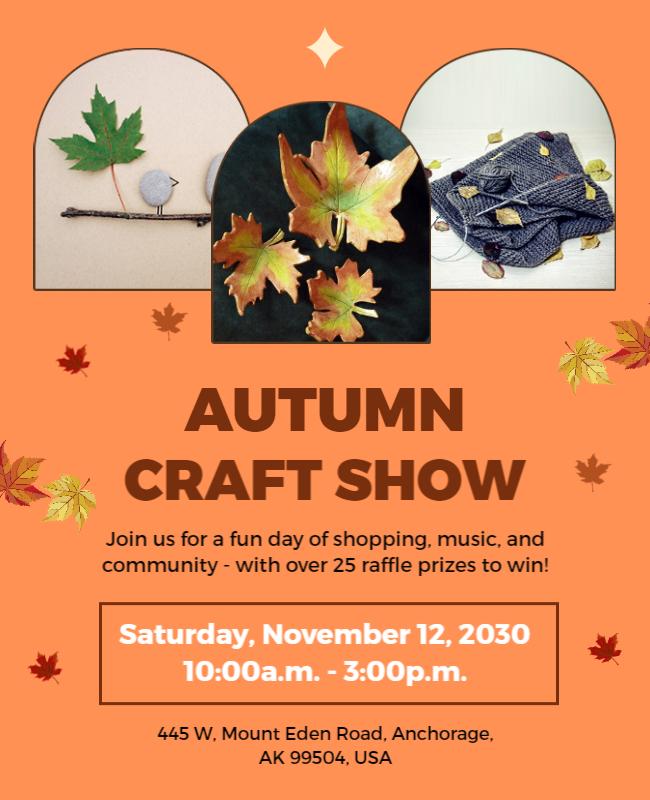 Autumn Craft Show Event Flyer Template