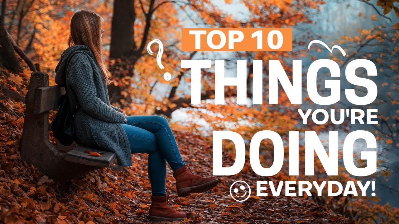 Autumn Reflection Daily Habits Trending YouTube Thumbnail Template